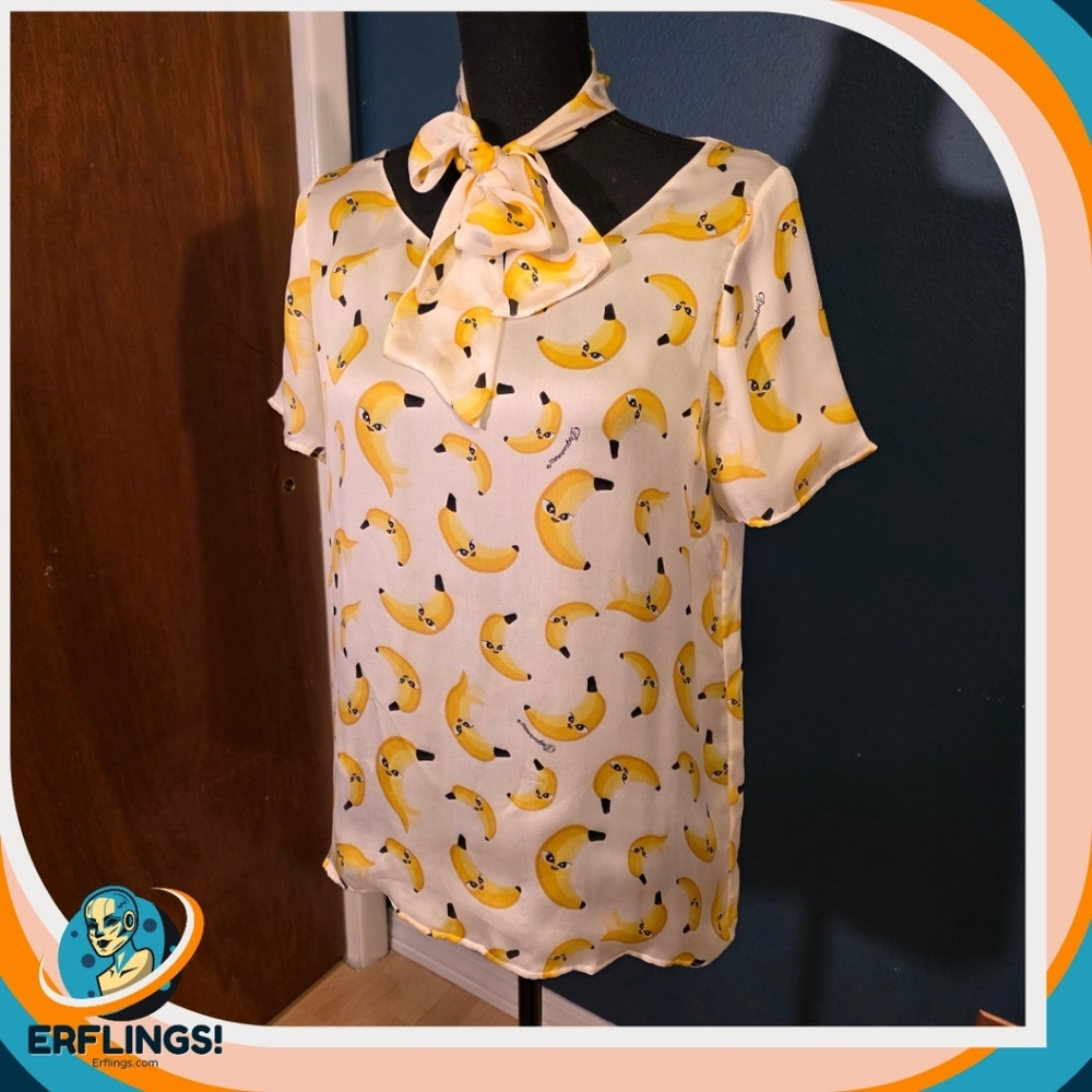 DSquared2 Banana Print Blouse